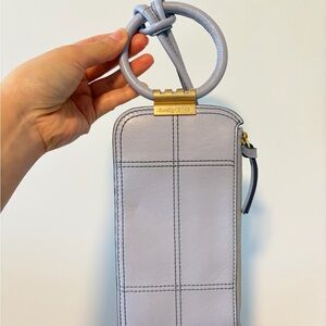 SEE BY CHLOÉ Eleonora Baby Blue Leather phone wallet